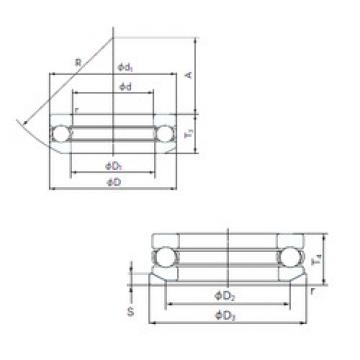 thrust ball bearing applications 53210U NACHI