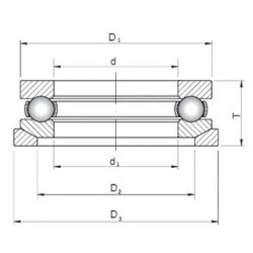 thrust ball bearing applications 53208U+U208 ISO