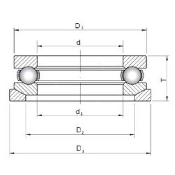 thrust ball bearing applications 53214U+U214 ISO