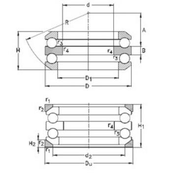 thrust ball bearing applications 54210+U210 NKE