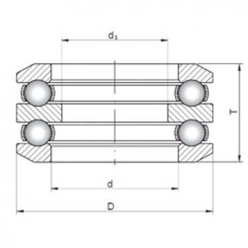 thrust ball bearing applications 54206 ISO