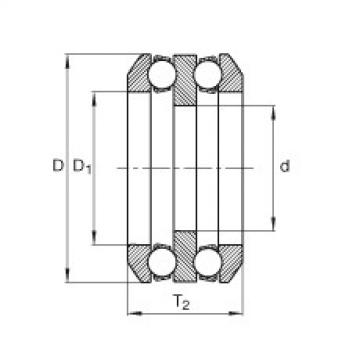 thrust ball bearing applications 80X03 INA