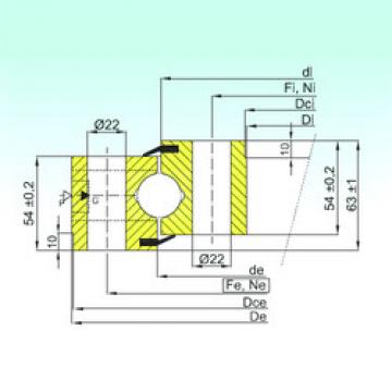 thrust ball bearing applications NB1.25.0455.201-2PPN ISB