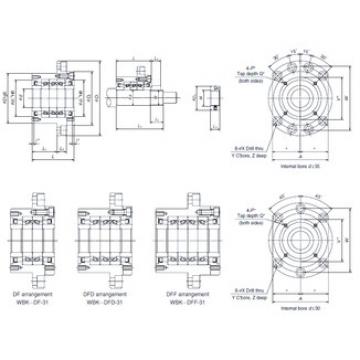 thrust ball bearing applications WBK30DF-31 NSK