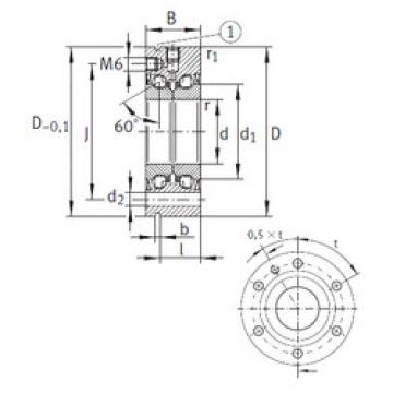 thrust ball bearing applications ZKLF50115-2Z INA