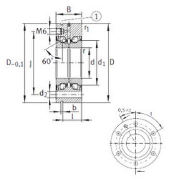 thrust ball bearing applications ZKLF1255-2RS-PE INA