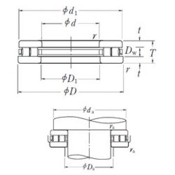 thrust ball images bearings 140TMP94 NSK