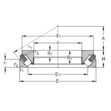 thrust ball images bearings 29252-M NKE