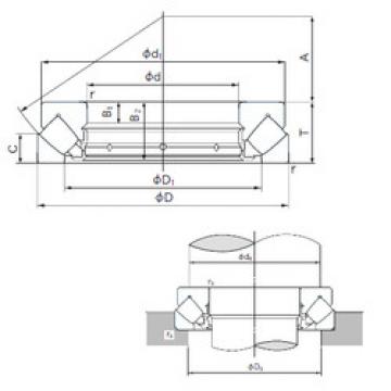 thrust ball images bearings 293/500E NACHI