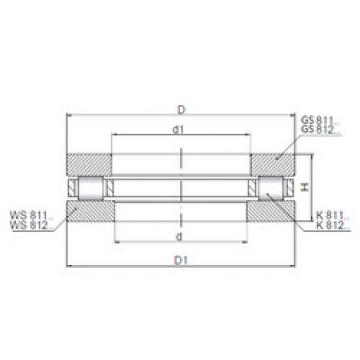 thrust ball images bearings 811/530 ISO