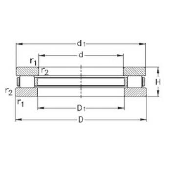 thrust ball images bearings 81107-TVPB NKE