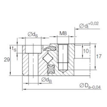 thrust ball images bearings XU 08 0120 INA