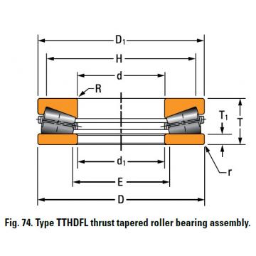 TTHDFL thrust tapered roller bearing 120TTVF85