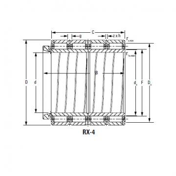 Four-Row Cylindrical Roller Bearings 230RYL1667 RY-6