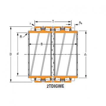 four-row tapered roller Bearings ee126096dgw 126151cd