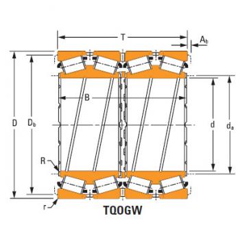 four-row tapered roller Bearings 46791dw 46720