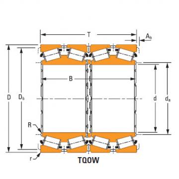 four-row tapered roller Bearings ee126096dgw 126151cd