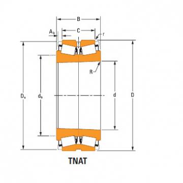 TdiT TnaT two-row tapered roller Bearings Hm259045Td Hm259010