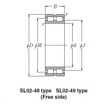 SL Type Cylindrical Roller Bearings NTN SL01-4830
