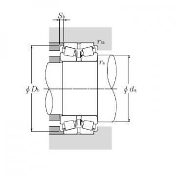 Double Row Tapered Roller Bearings NTN CRD-3811