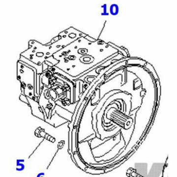 PC160-7 hydraulic pump 708-3M-00020 PC160-7 pump