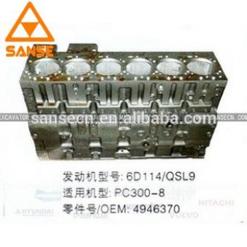 Good price 6D114 engine cylinder block OEM 3939313/4946370 for PC360-7 PC300-8 Excavator
