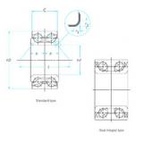 angular contact ball bearing installation XGB40246S03P SNR