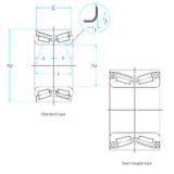 tapered roller dimensions bearings 805011C FAG