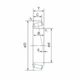 tapered roller dimensions bearings 82550/82950 NACHI