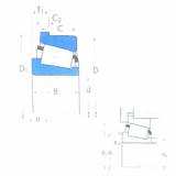 tapered roller bearing axial load XAA32009X/Y32009XR Timken