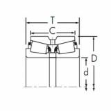 tapered roller dimensions bearings 81590/81963CD+X1S-81590 Timken