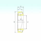 tapered roller dimensions bearings 80780/80720 ISB