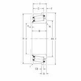 tapered roller dimensions bearings 80035/80068C Gamet