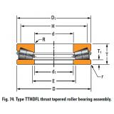 TTHDFL thrust tapered roller bearing T20750