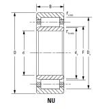 CYLINDRICAL BEARINGS ONE-ROW METRIC ISO SERIES NU1028MA