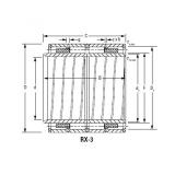 Four-Row Cylindrical Roller Bearings 650RX2841C RX-1