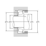 Single Row Tapered Roller Bearings NTN EE244180/244235